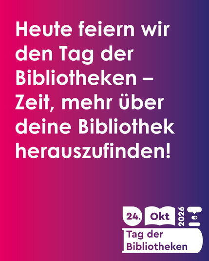 Heute feiern wir den Tag der Bibliothek en - Zeit mehr über deine Bibliothek herauszufinden!