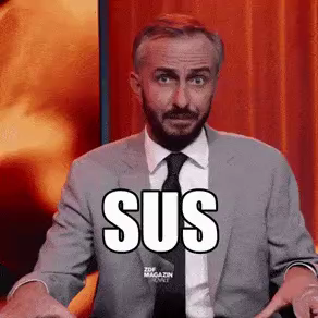 Ein alarmierter Jan Böhmermann mit dem Titel „SUS“.