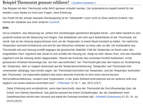 Beispiel Thermostat genauer erklären?