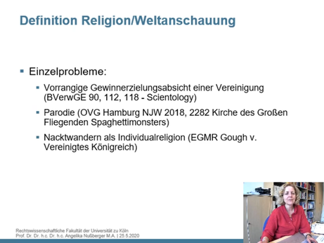 Definition Religion/Weltanschauung