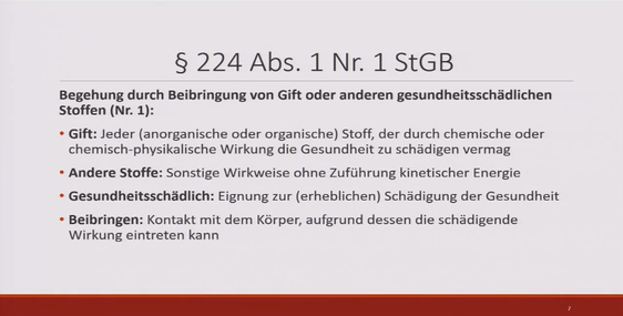 § 224 Abs. 1 Nr. 1 StGB