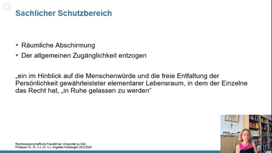 Sachlicher Schutzbereich