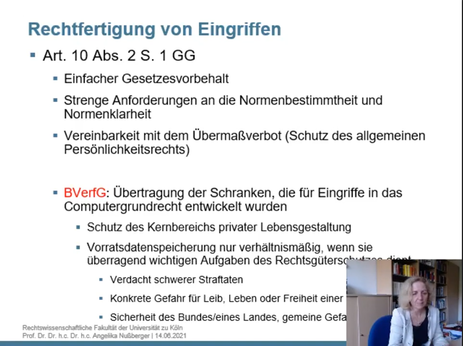 Rechtfertigung von Eingriffen

Art. 10 Abs. 2 S. 1 GG