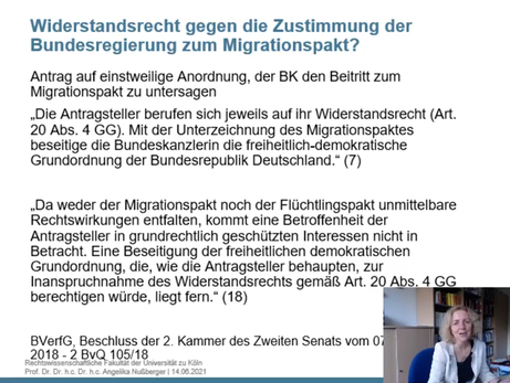 Widerstandsrecht gegen die Zustimmung der Bundesregierung zum Migrationspakt?