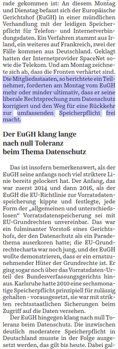 Der EuGH klang lange nach null Toleranz beim Thema Datenschutz