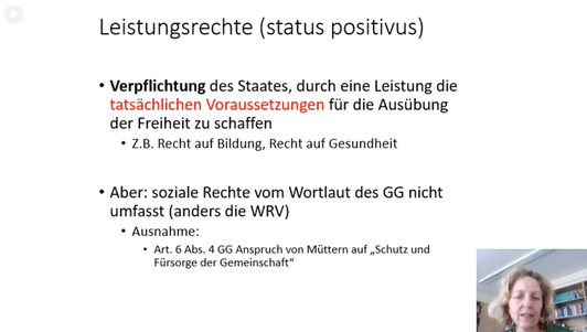 Leistungsrechte (status positivus)